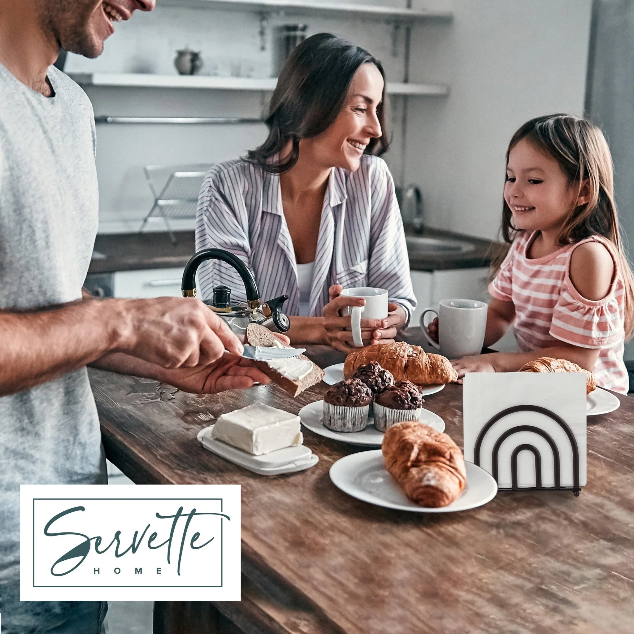 Bronze Semicircle Napkin Holder - Image 3