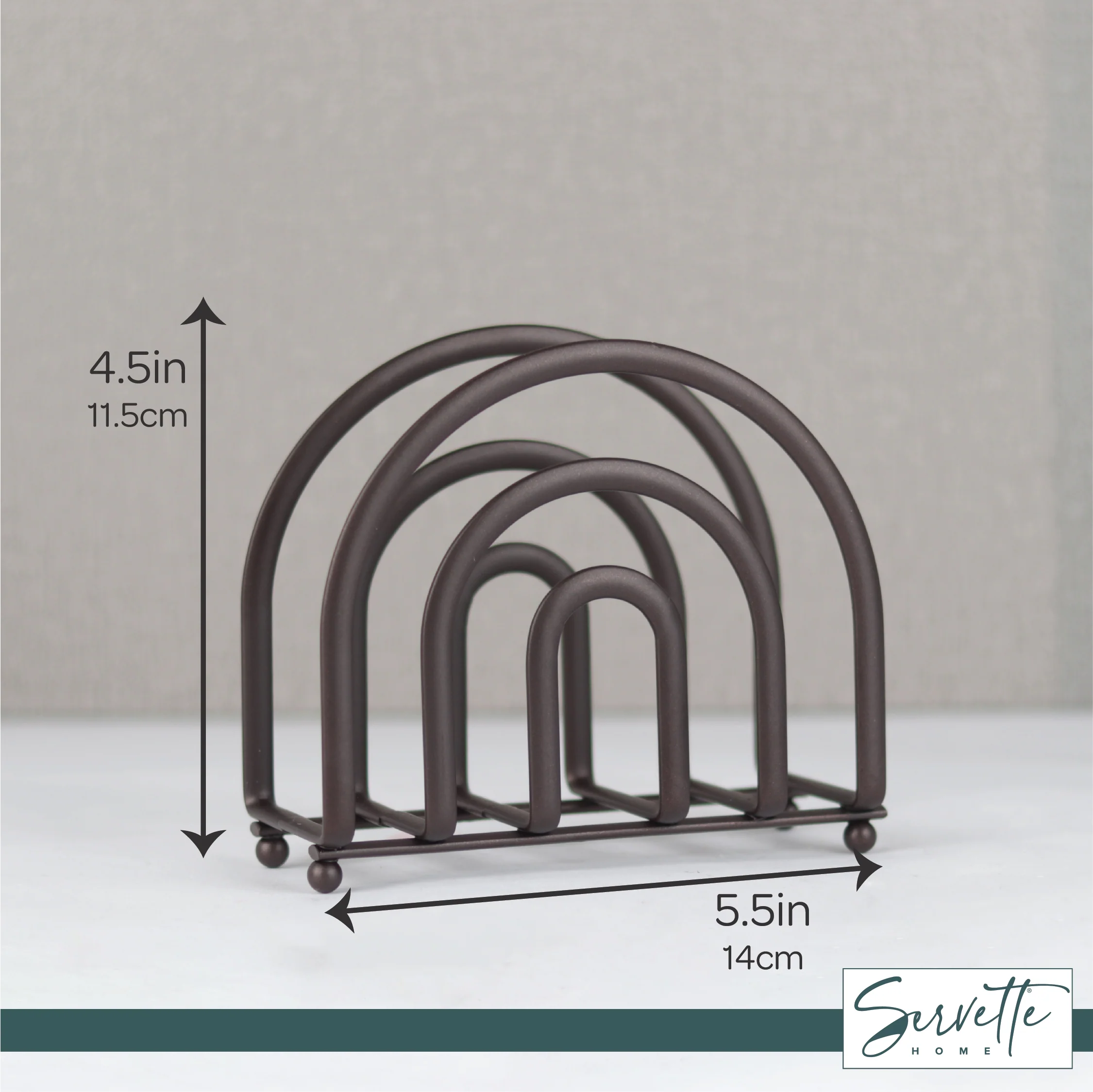 Bronze Semicircle Napkin Holder - Image 5