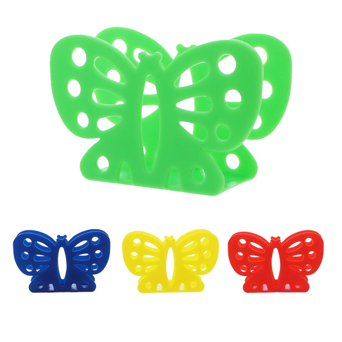 Green Butterfly Plastic Napkin Holder - Image 5