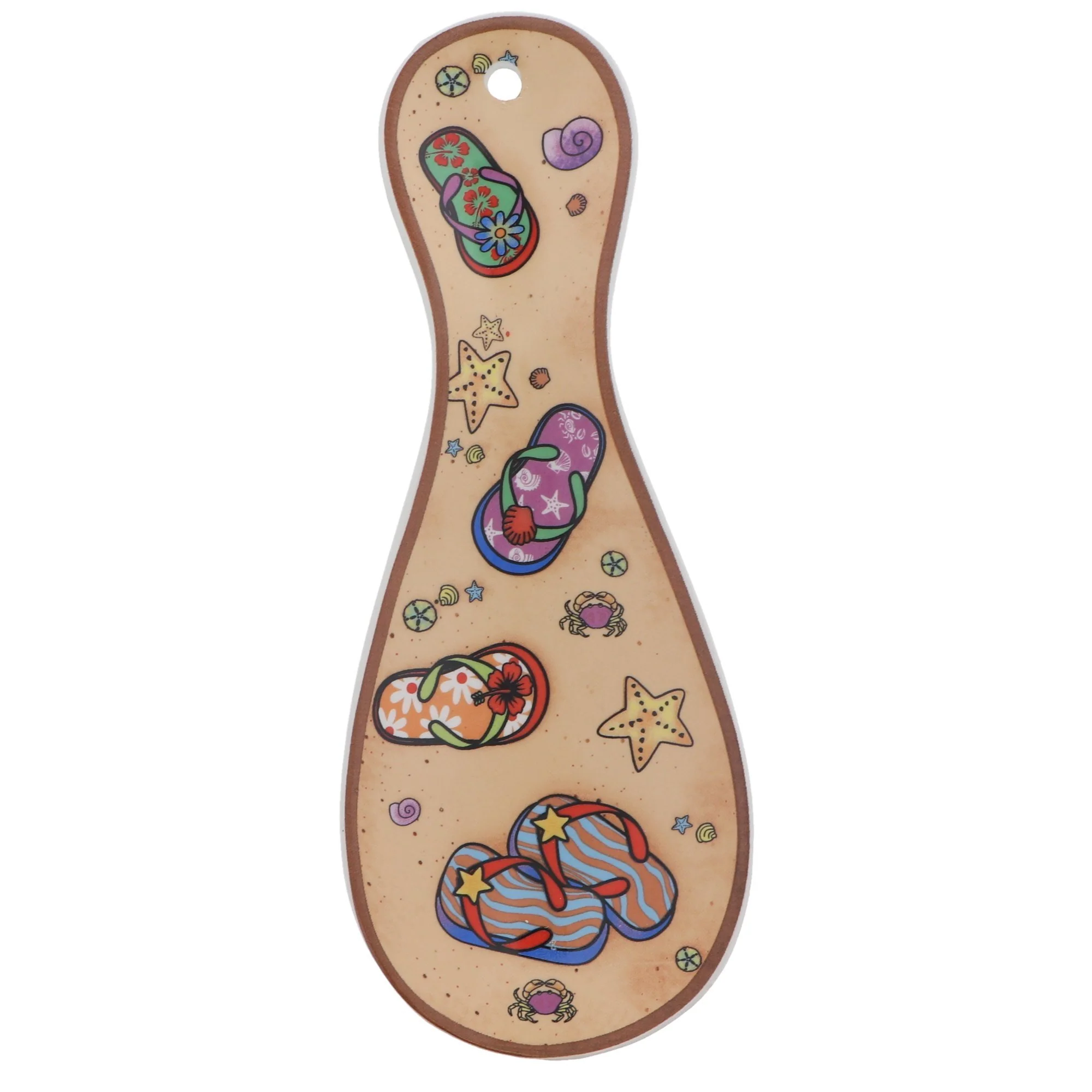 Ceramic Beach Themed Flip Flop Spoon Rest - Image 3