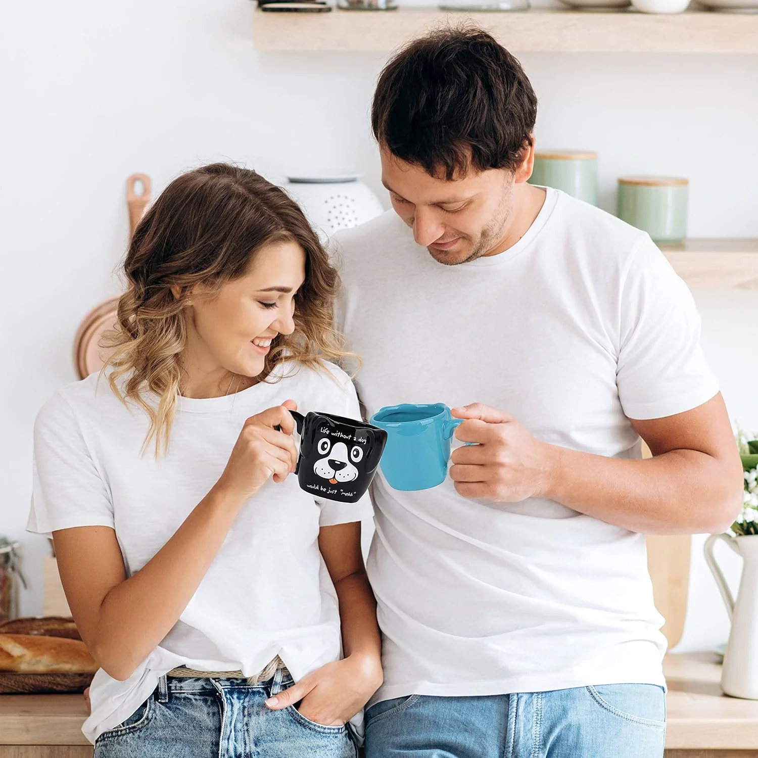 Blue Dog Ceramic Coffee Mug - Image 4