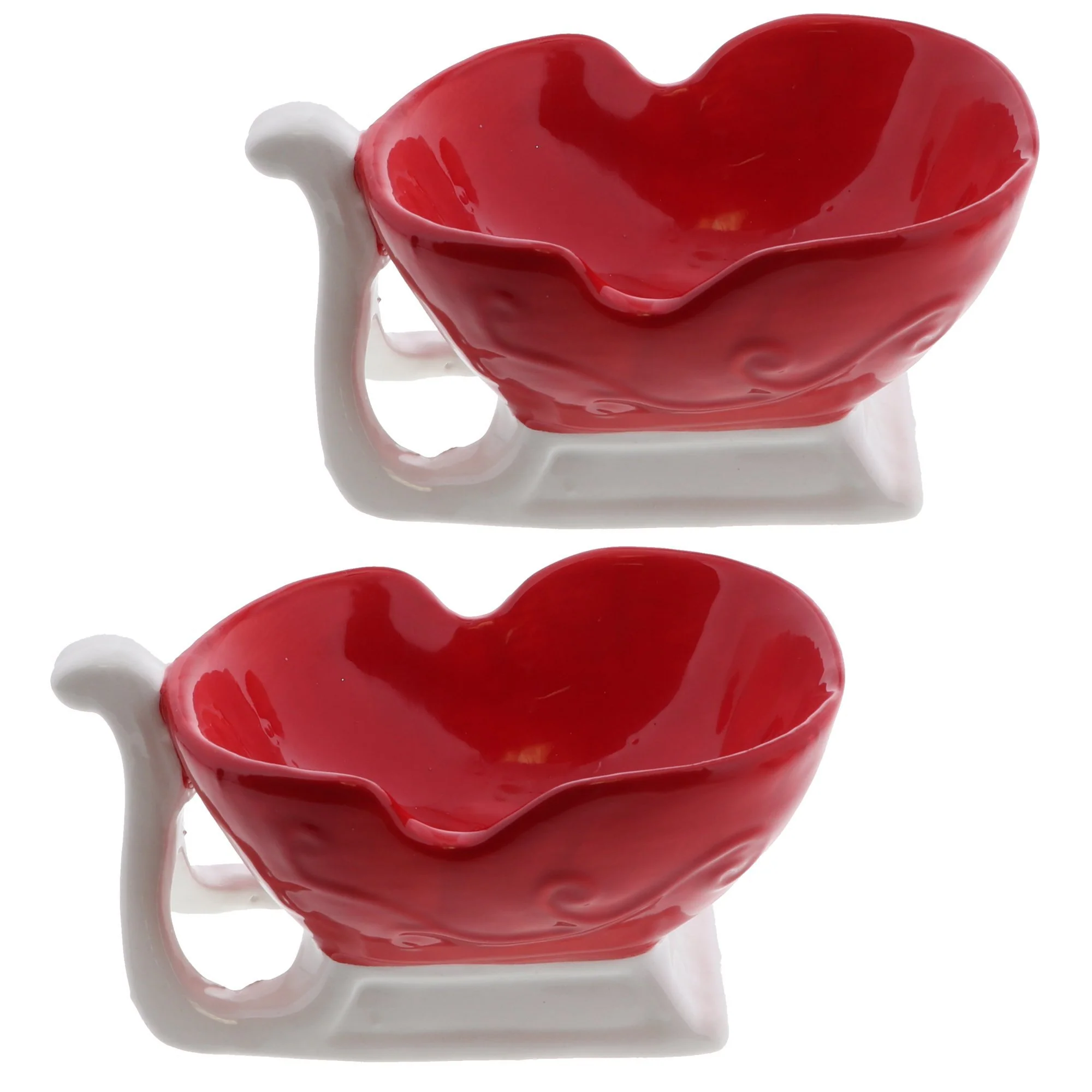 Ceramic Christmas Sleigh Candy Dish - Image 7