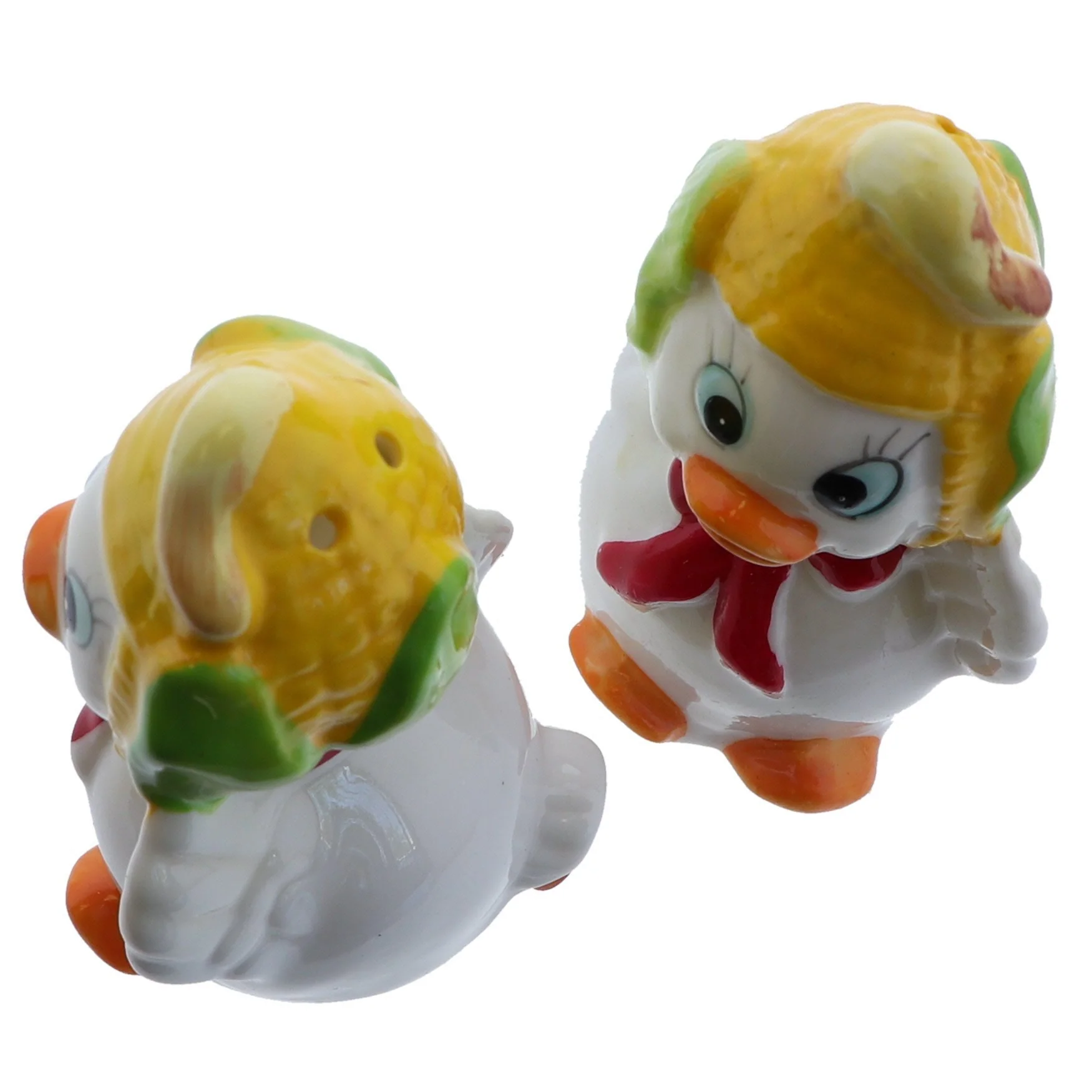 Ceramic Duck with Corn Hat Salt & Pepper Shakers - Image 3
