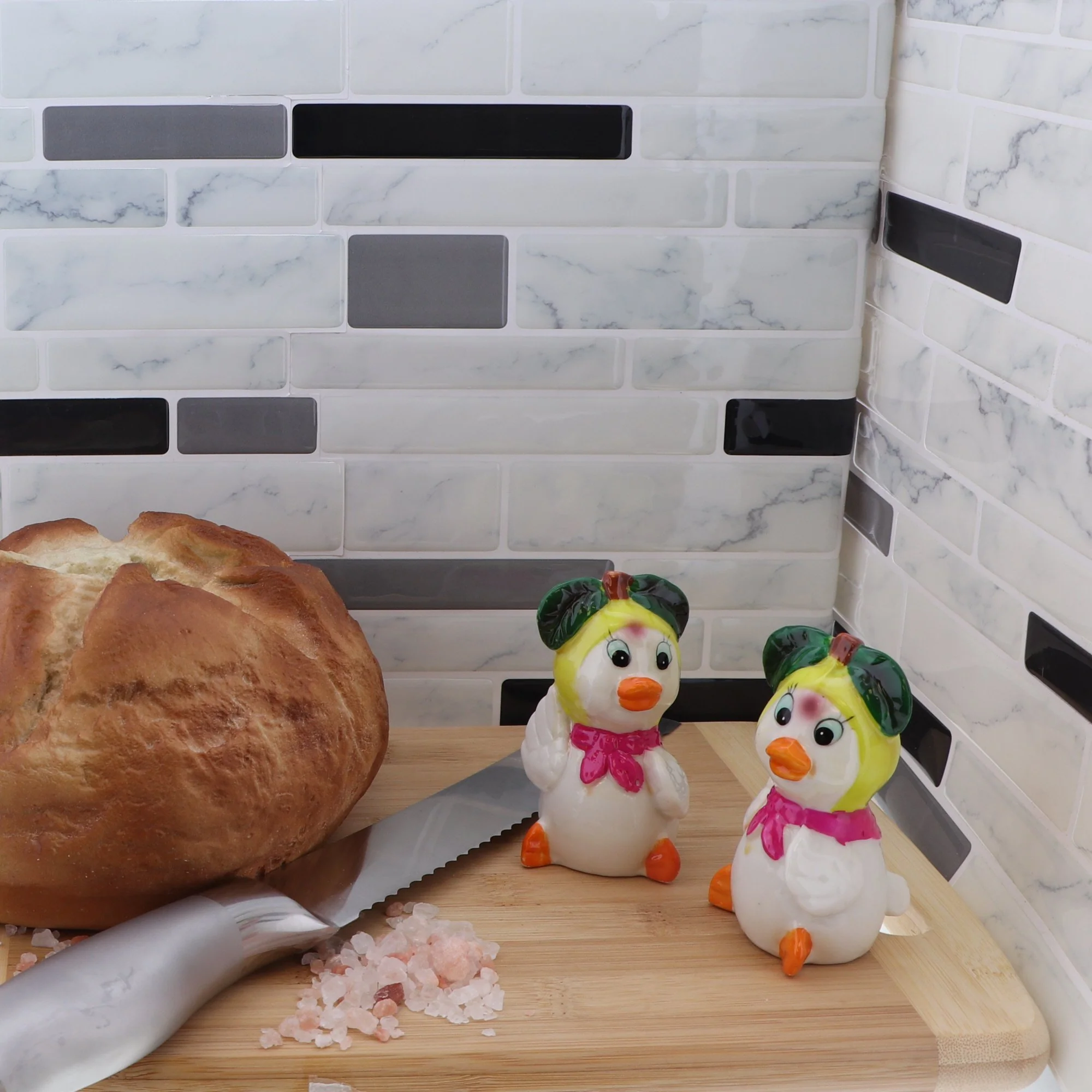 Ceramic Duck with Pear Hat Salt & Pepper Shakers - Image 5