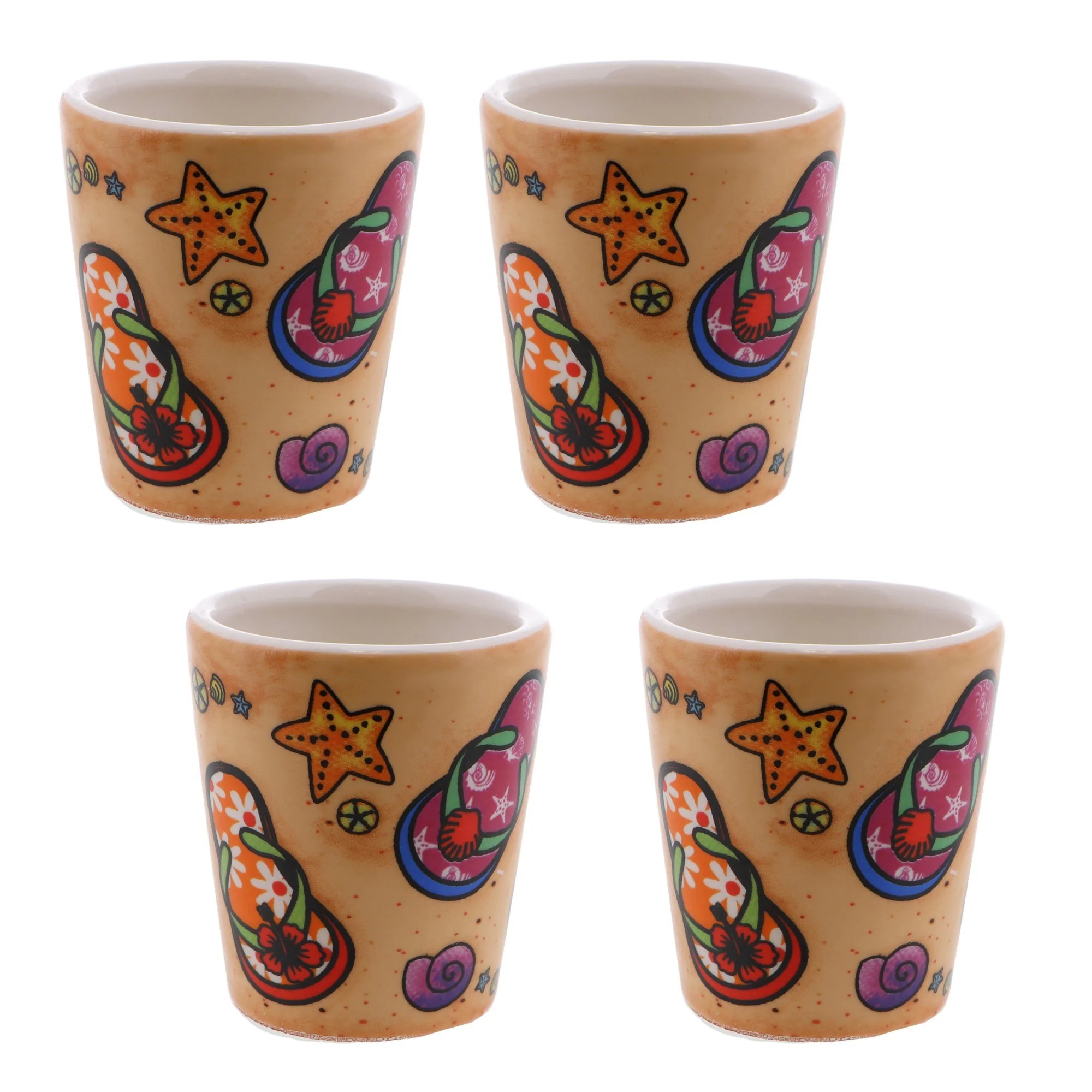 Ceramic Flip Flop Shot Glasses - Image 4