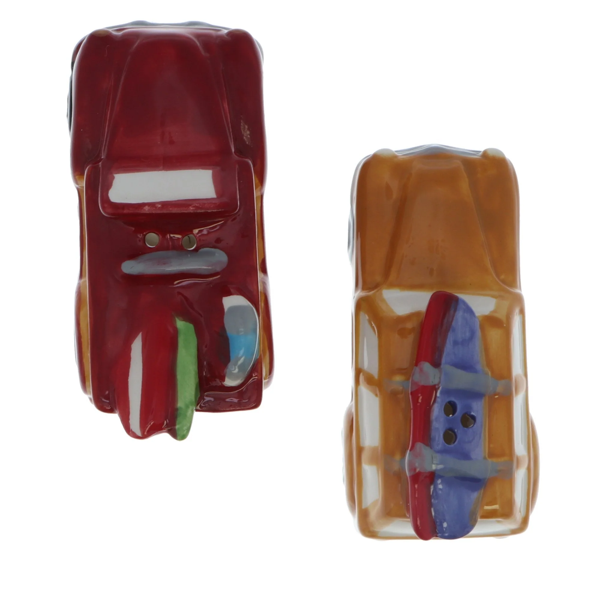 Ceramic Novelty Beach Going Retro Cars Salt & Pepper Shakers - Image 4