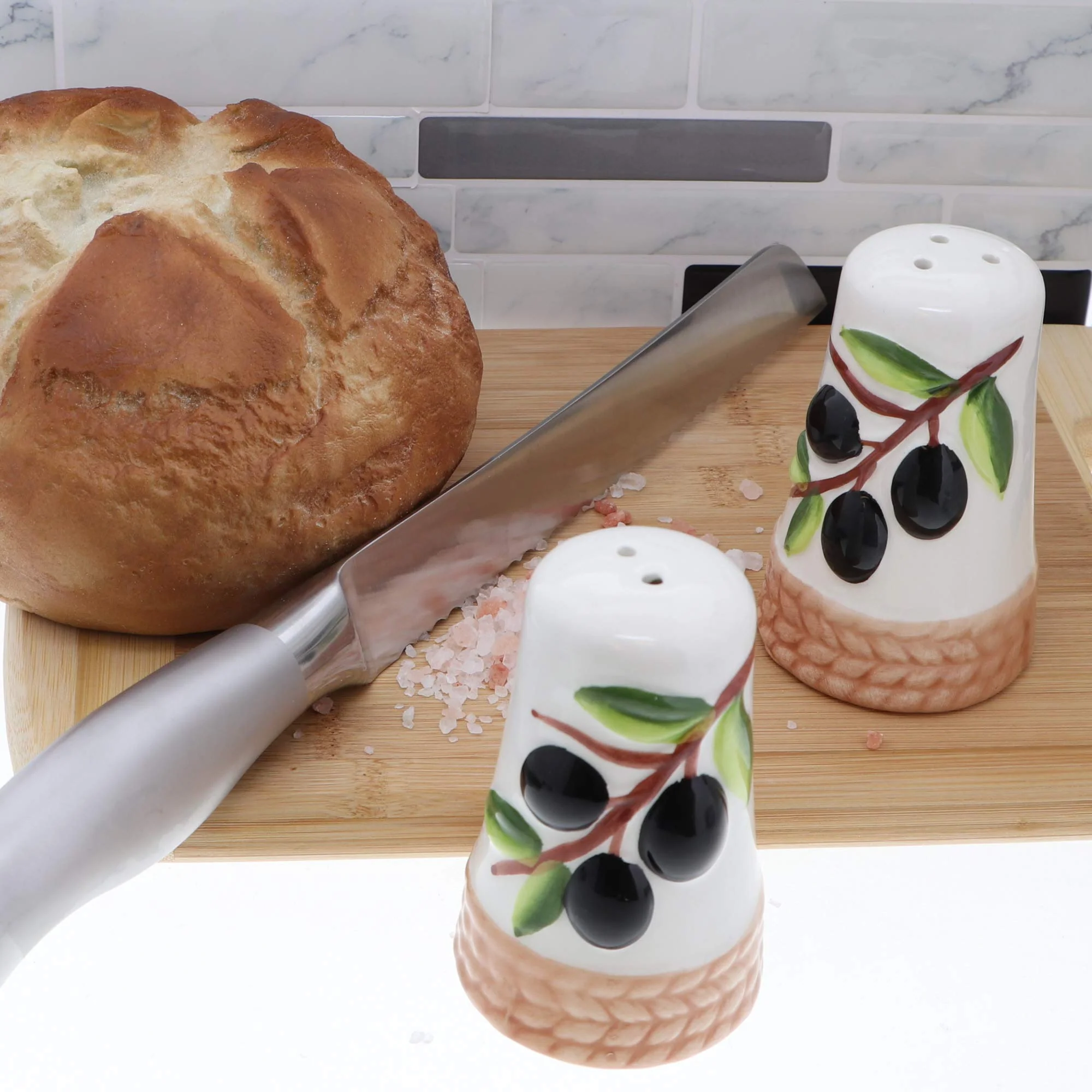 Salt and Pepper Shaker with Olive Branch - Image 6