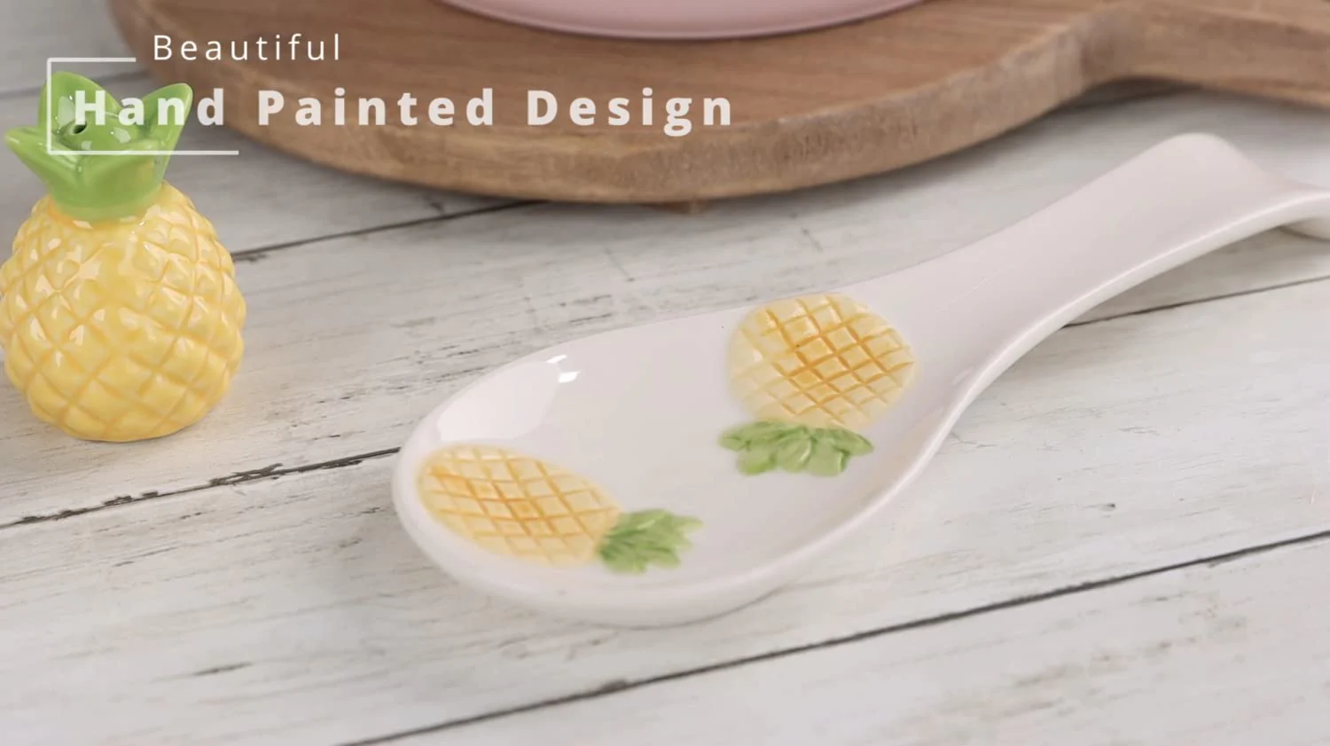 Ceramic Pineapple Spoon Rest - Image 6