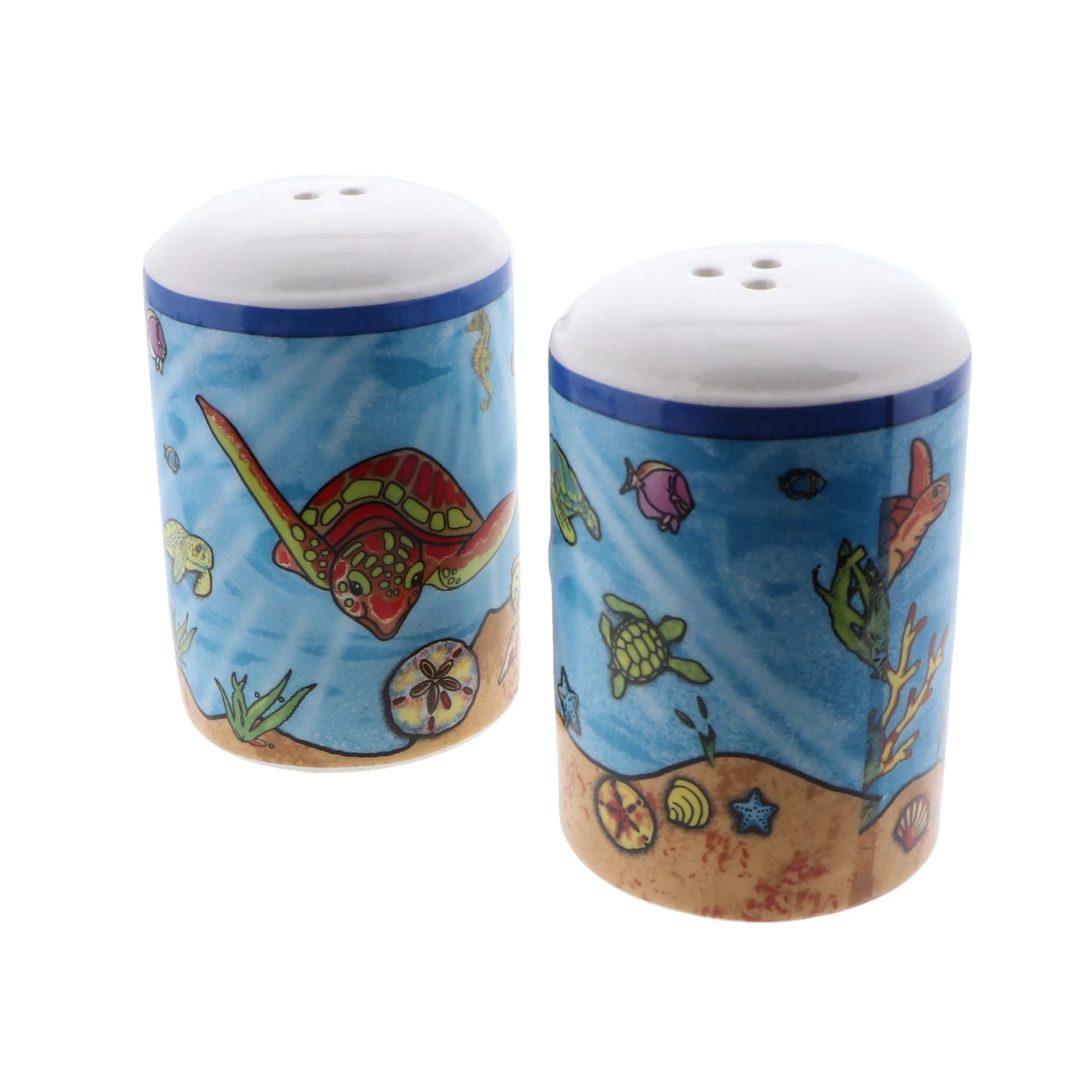Ceramic Seabed Scene Salt & Pepper Shakers - Image 3