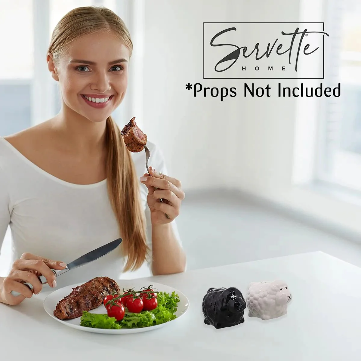 Ceramic Sheep Salt & Pepper Shakers - Image 4