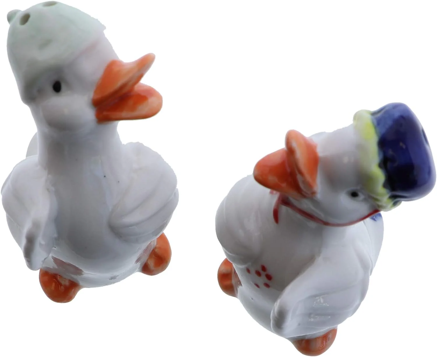 Ceramic White Duck Salt & Pepper Shakers With Flapping Wings - Image 4