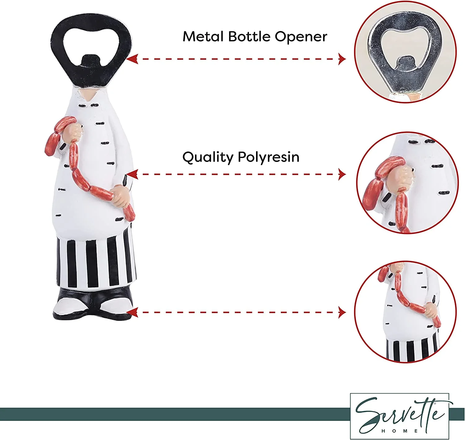 Chef Wine Bottle Opener - Butcher - Image 4