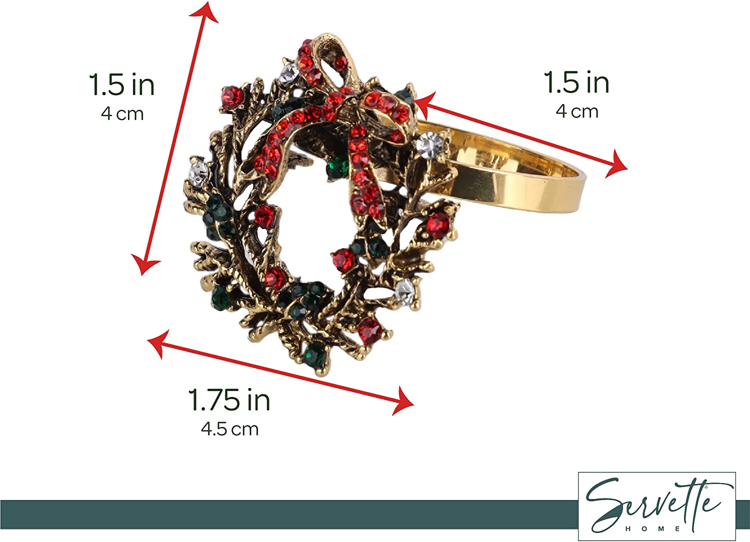 Christmas Wreath Napkin Rings - Image 5