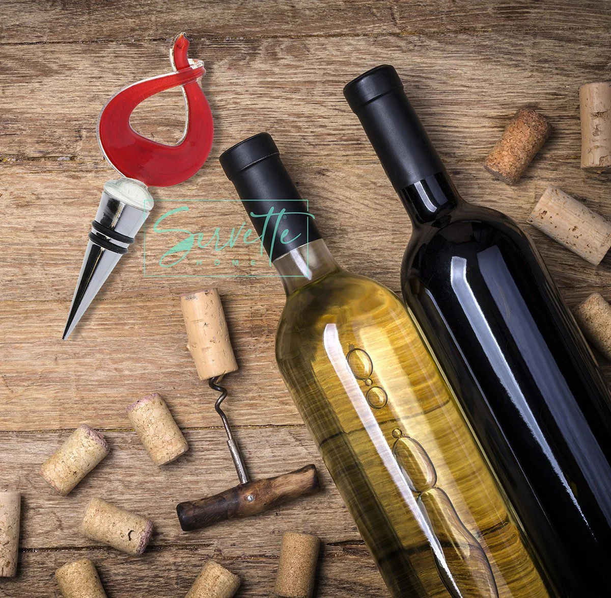 Elegant Red Glass Topped Bottle Stopper - Image 4