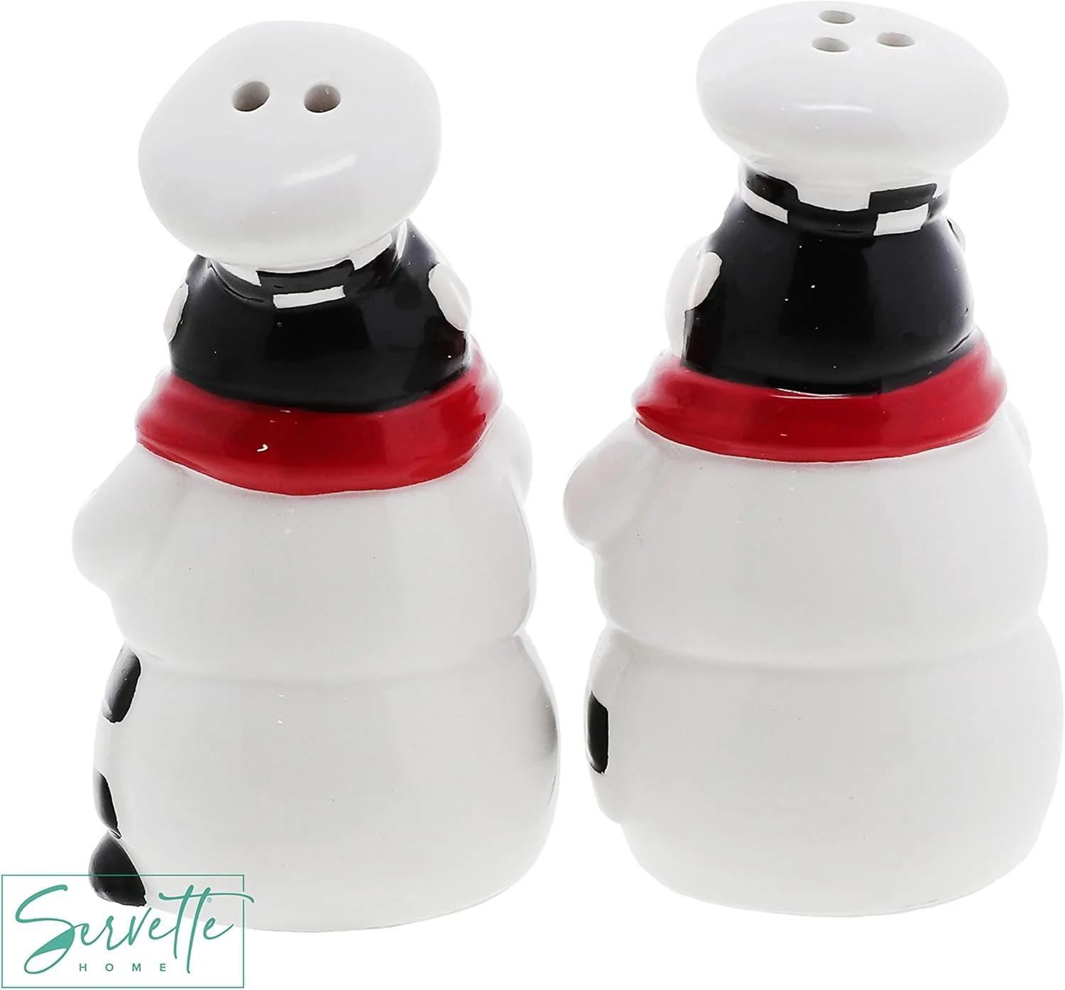 Fat Chef Ceramic Salt & Pepper Shakers - Image 5