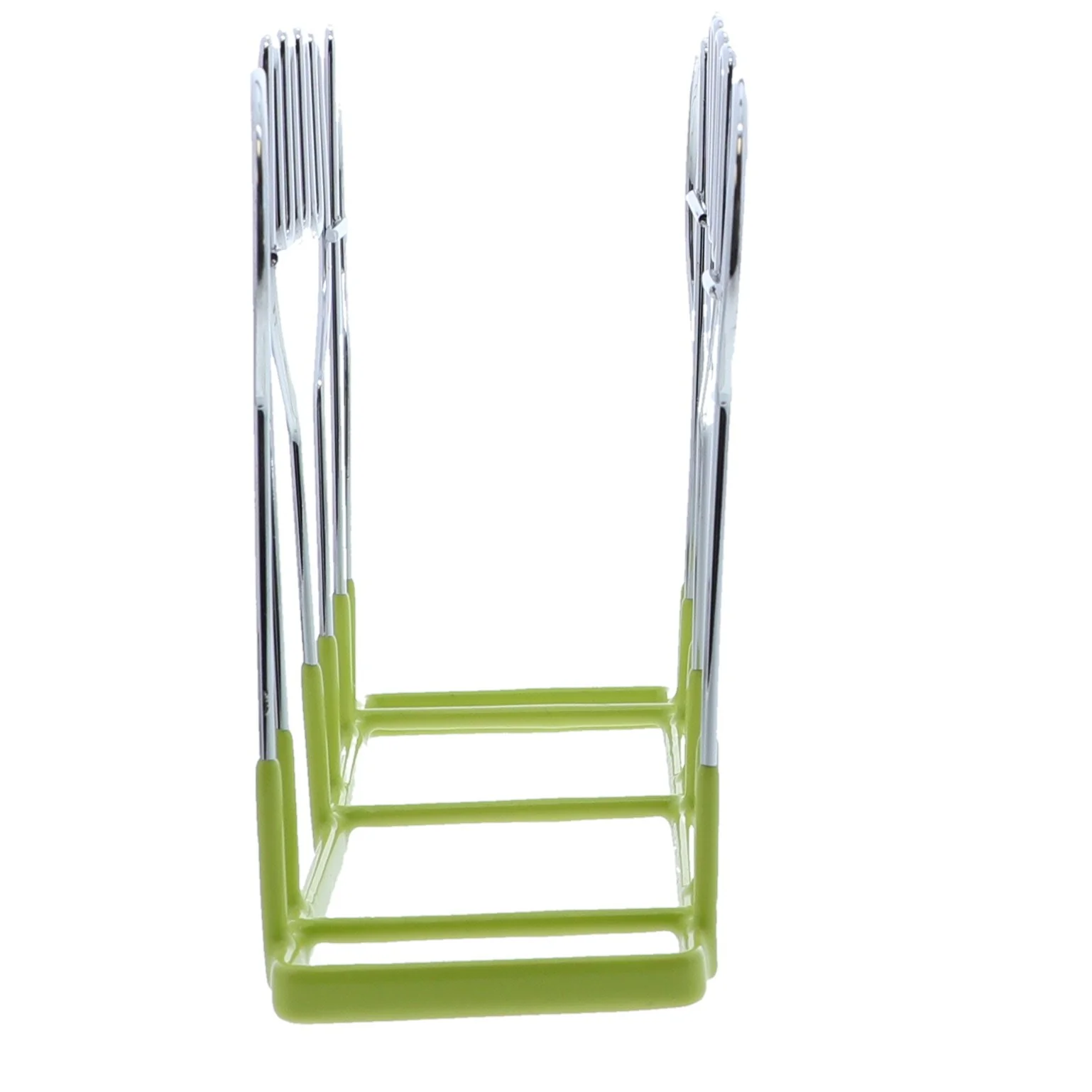 Green Wire Napkin Holder with Cutlery Design - Image 3