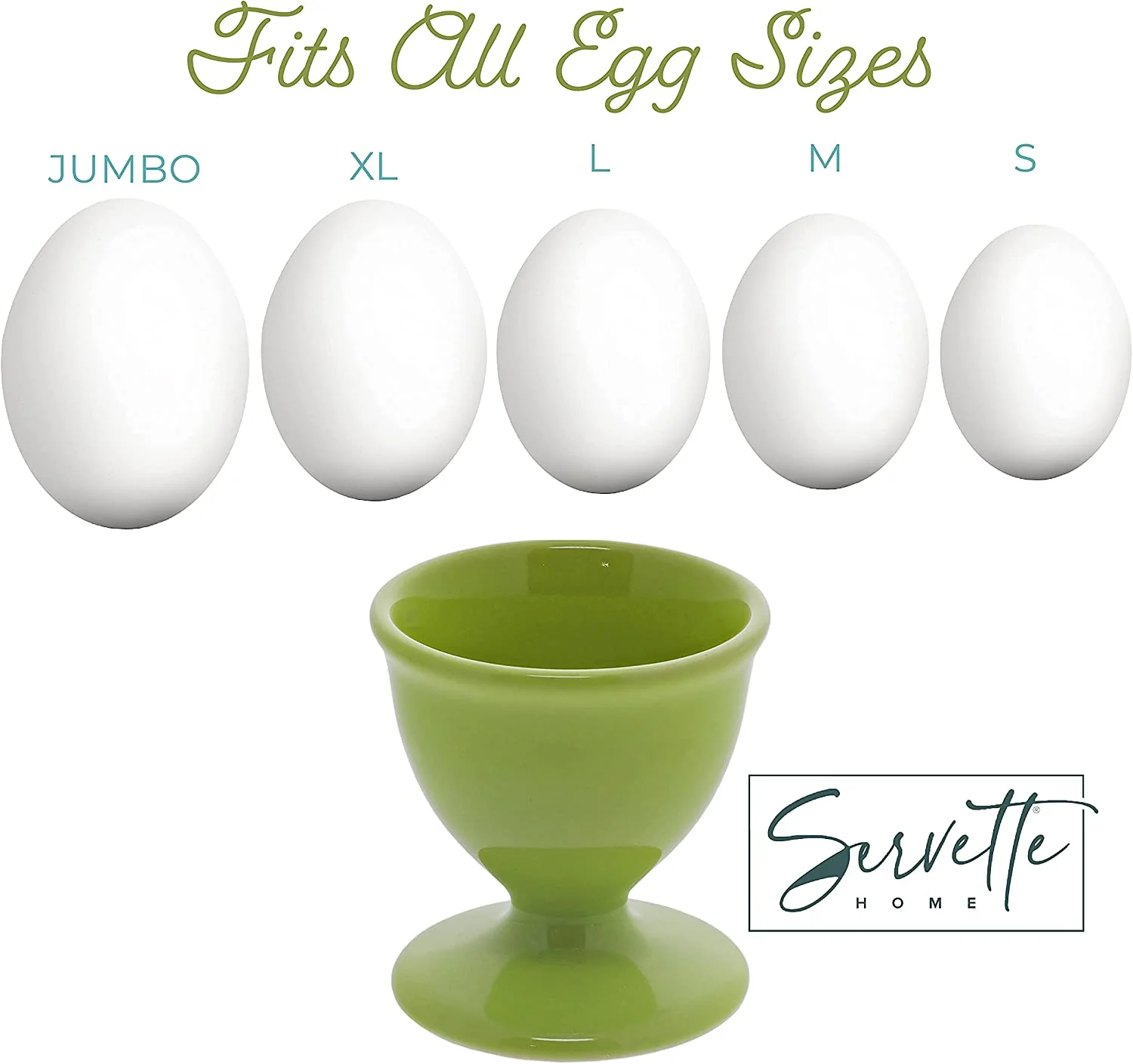 Green Ceramic Egg Cups - Image 5