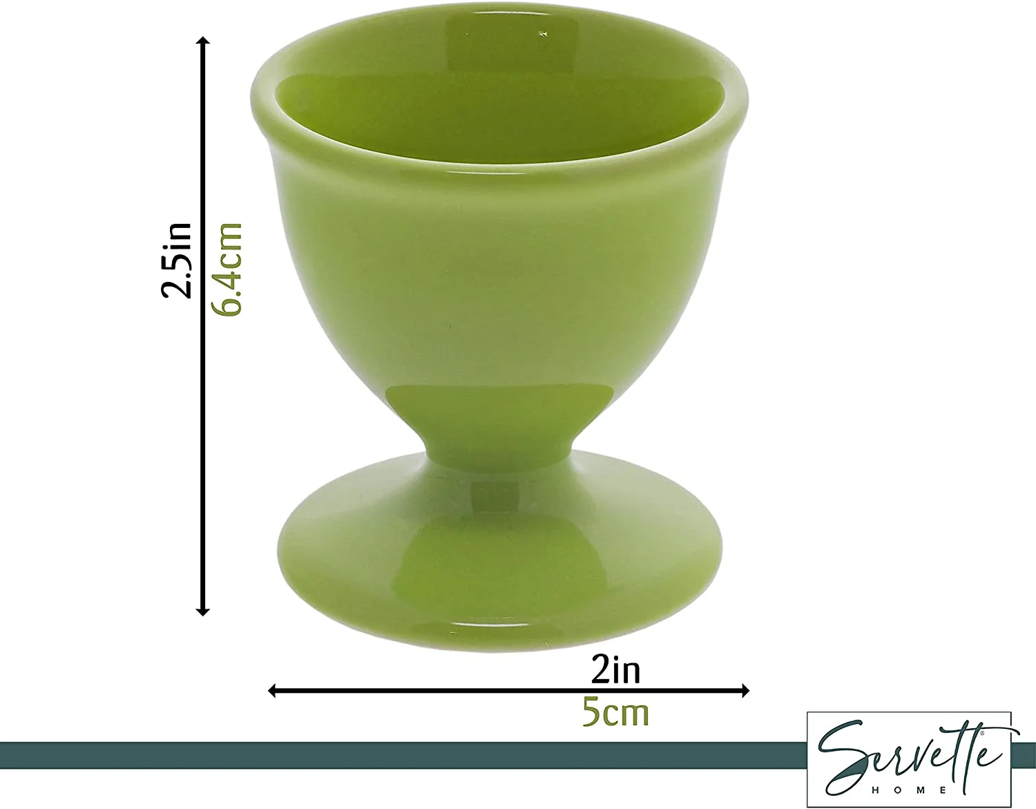 Green Ceramic Egg Cups - Image 6