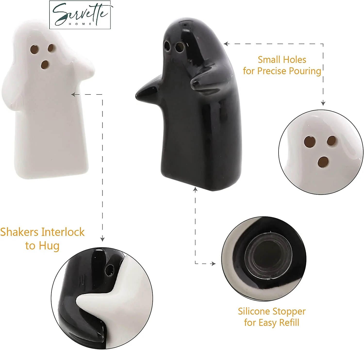 Hugging Ghosts Salt and Pepper Shakers - Image 4