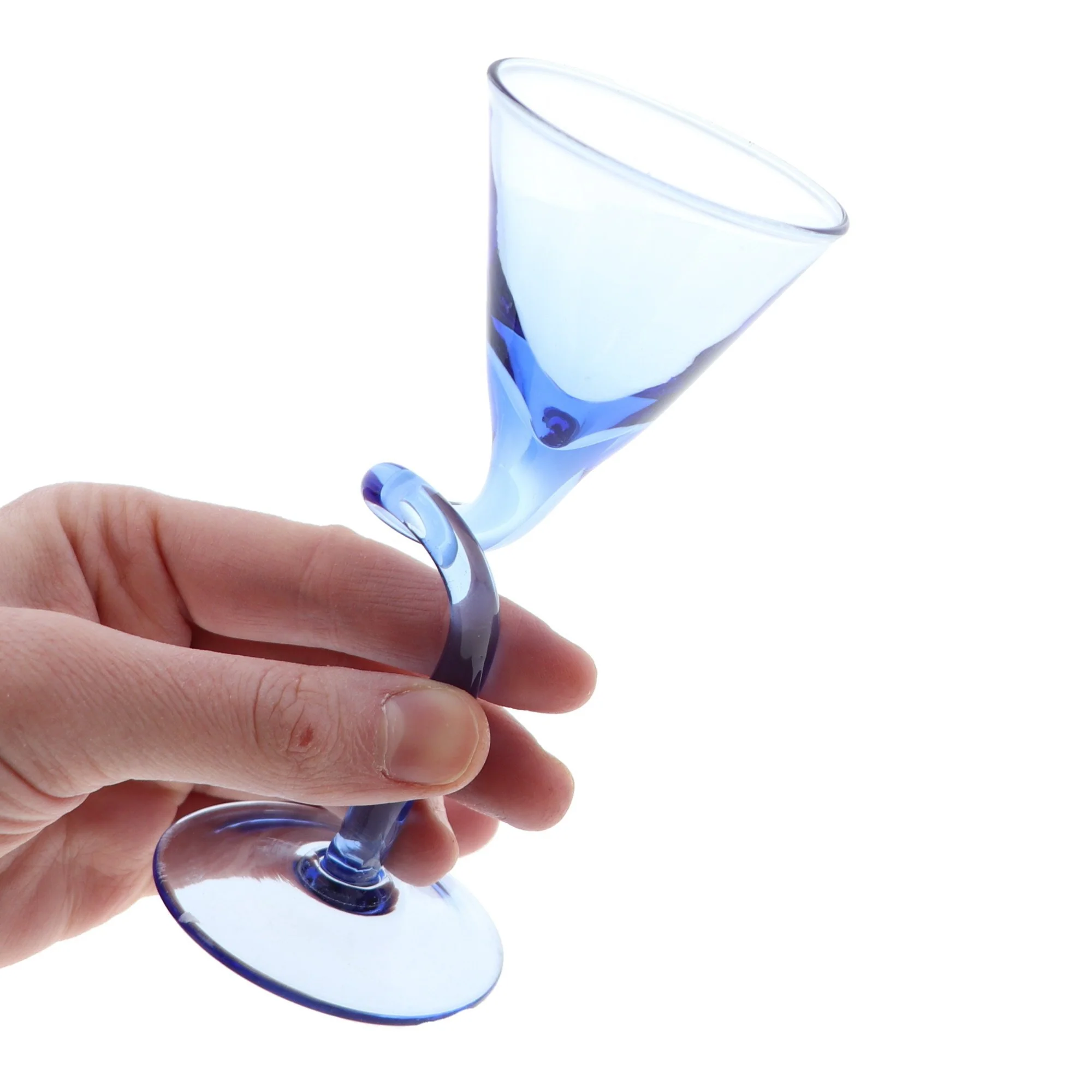 1 oz Blue Martini Shot Glasses - Image 3