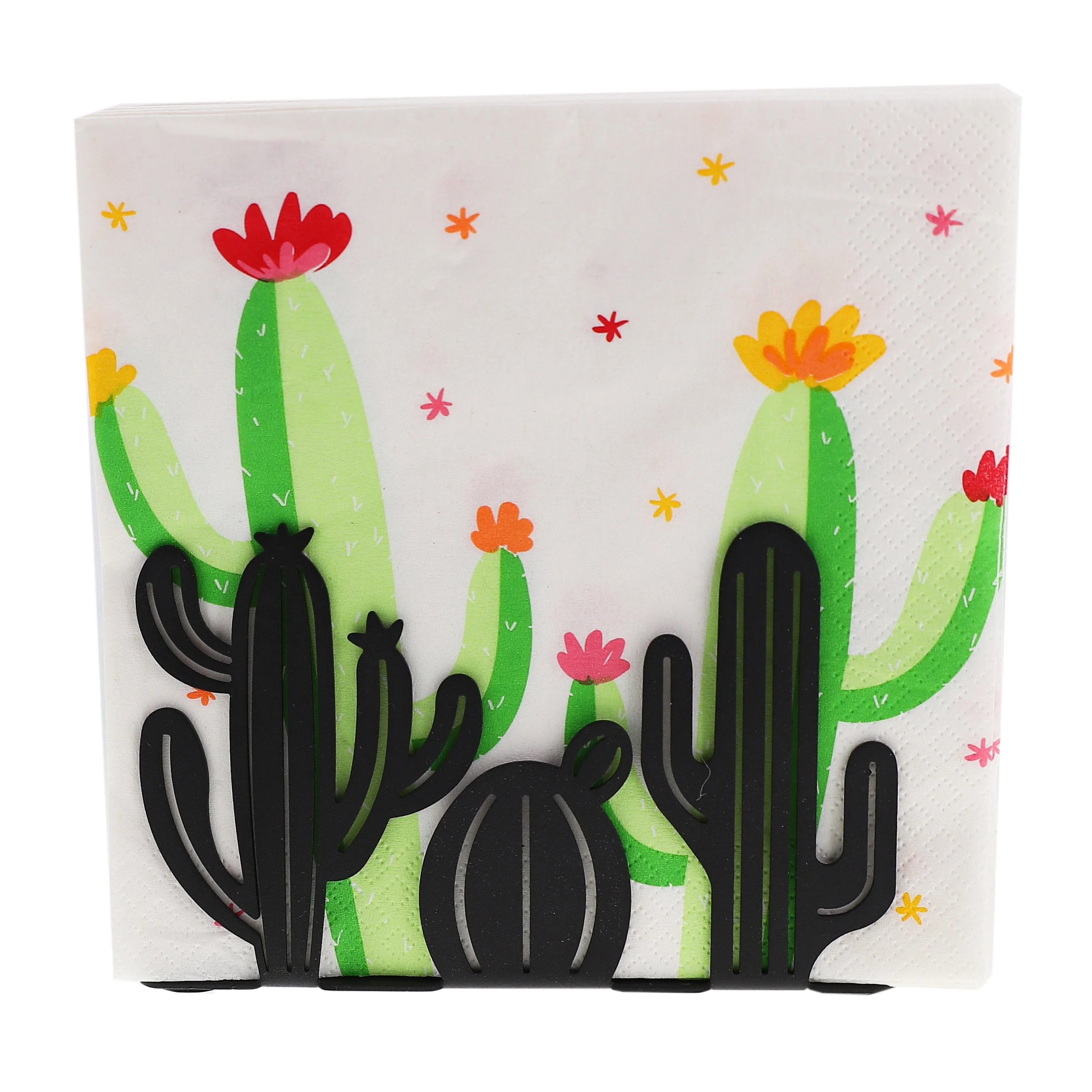 Metal Cactus Design Napkin Holders - Image 3