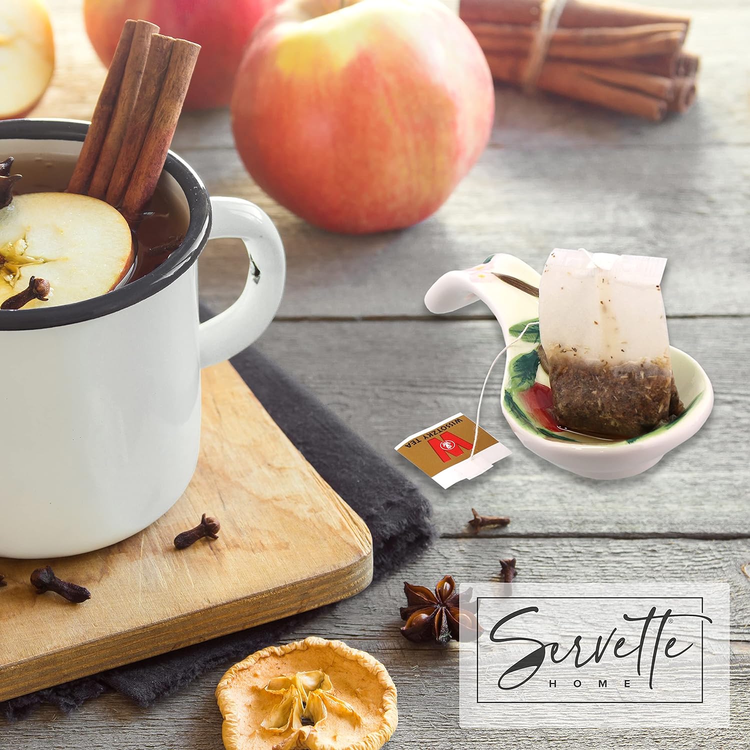 Mini Ceramic Apple Spoon Rest - Image 5