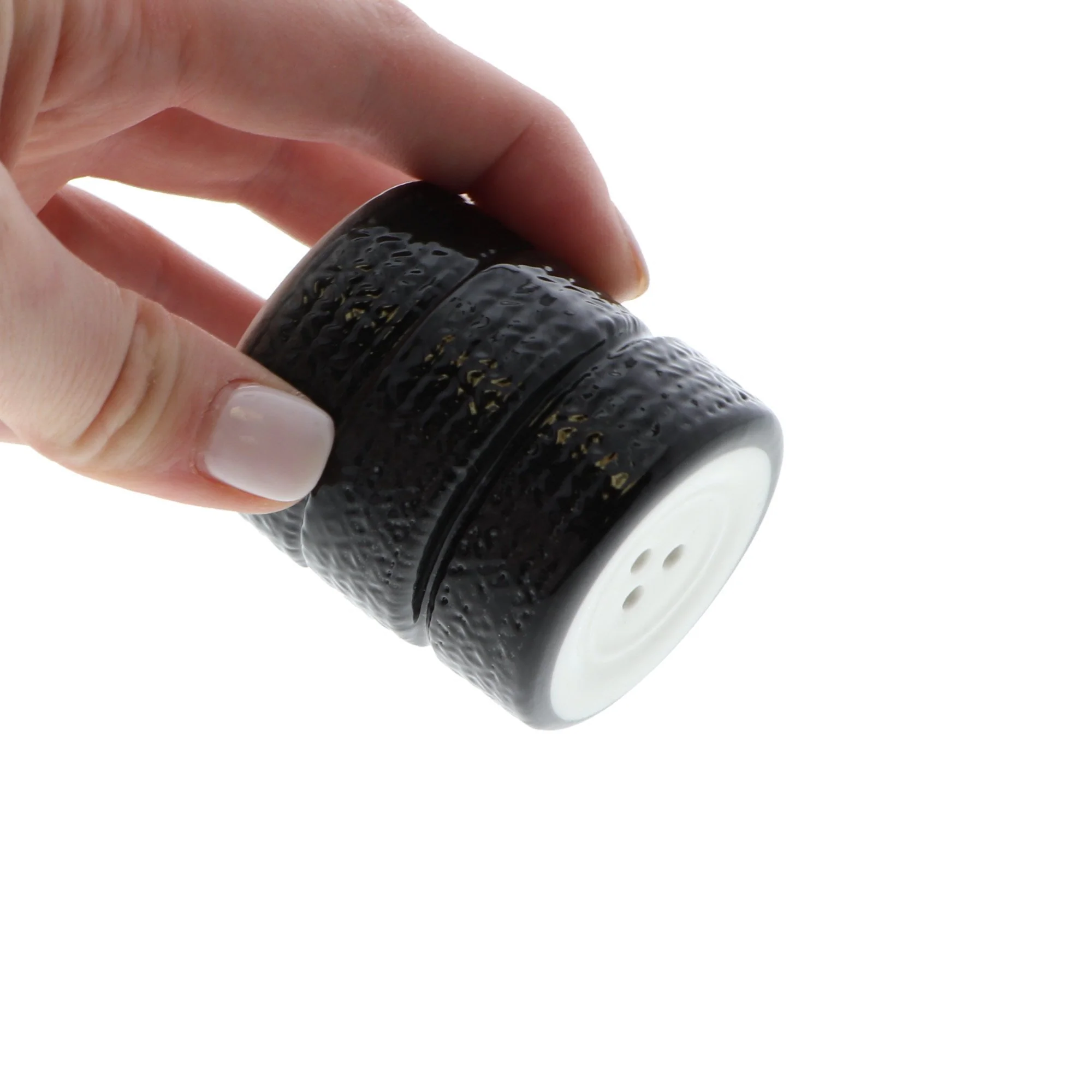 Novelty Tire Stack Mini Salt & Pepper Shakers - Image 3
