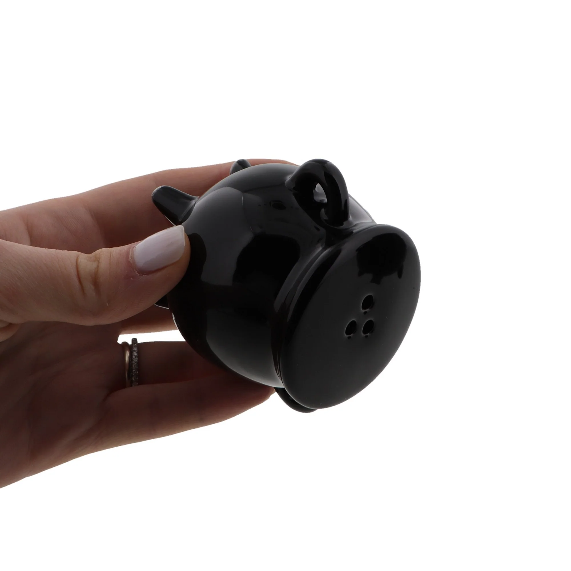 Novelty Witch's Cauldron Ceramic Salt & Pepper Shakers - Image 3