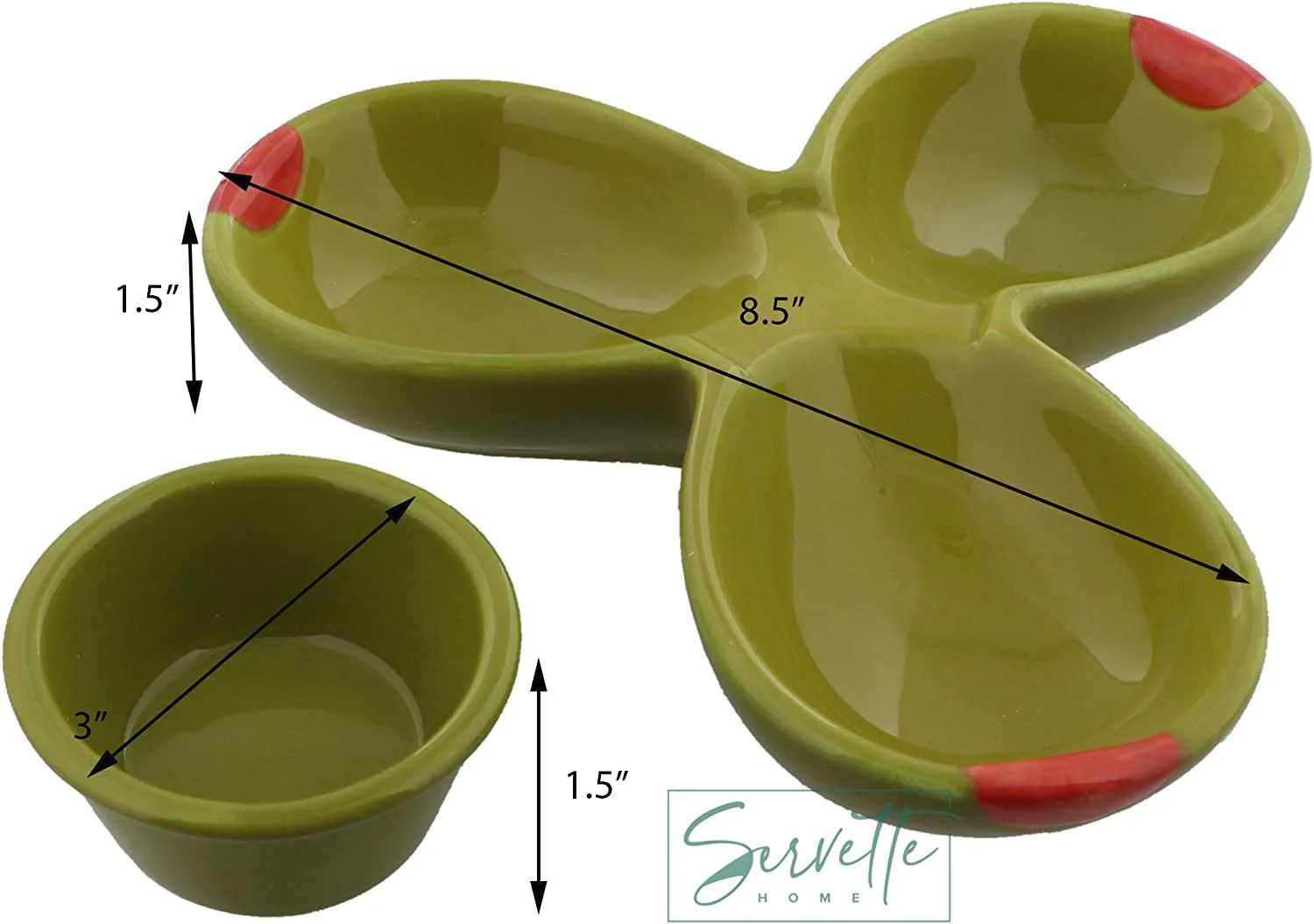 Veggie Ceramic Tidbit Dish - Image 5