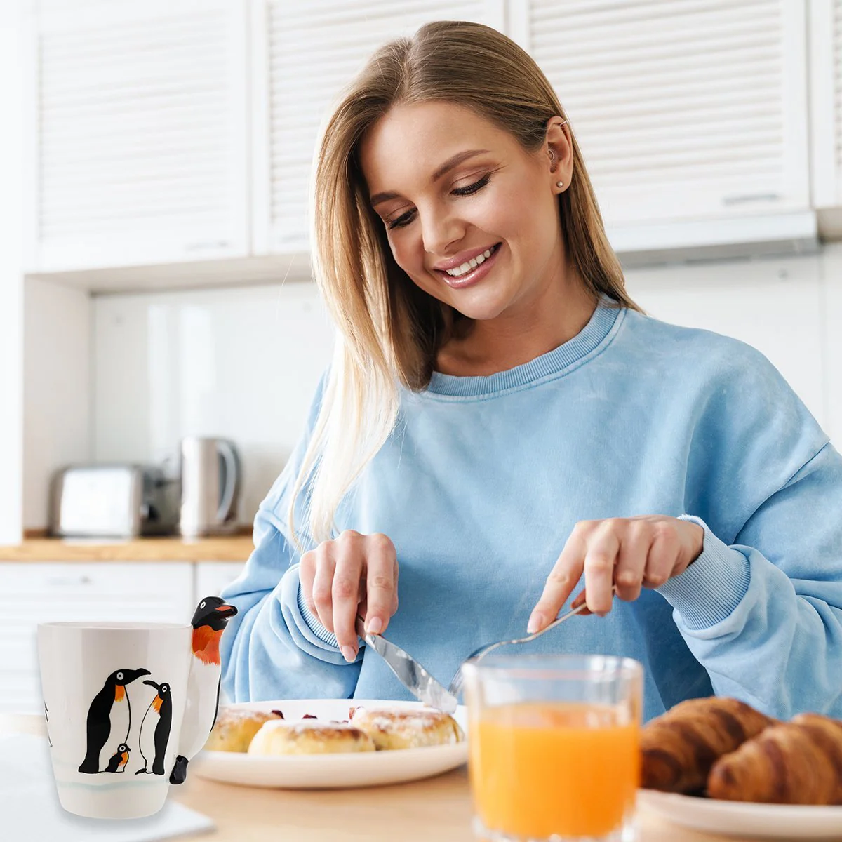 3D Penguin Ceramic Coffee Mug - Image 5