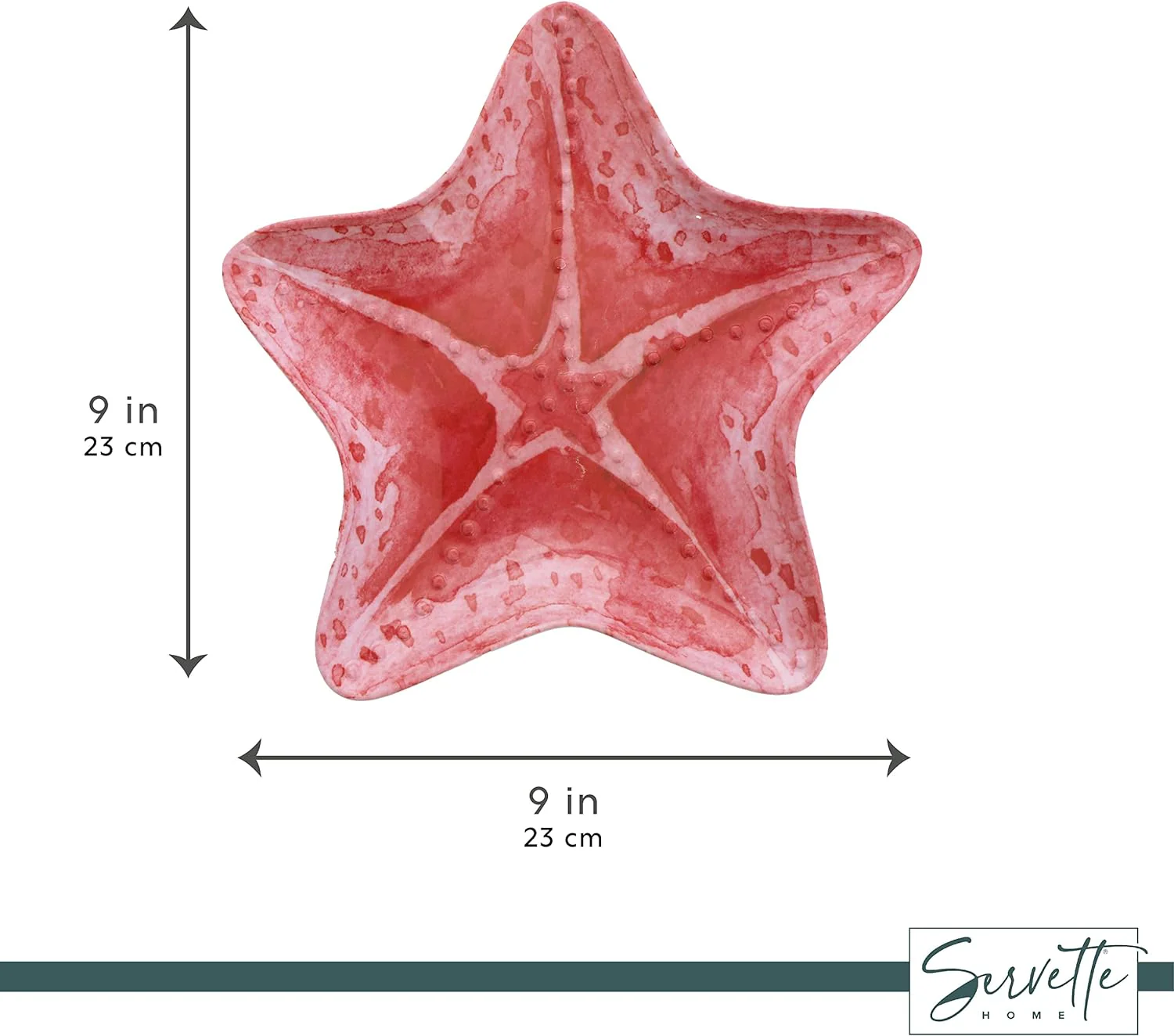 Pink Melamine Starfish Plate - Image 3