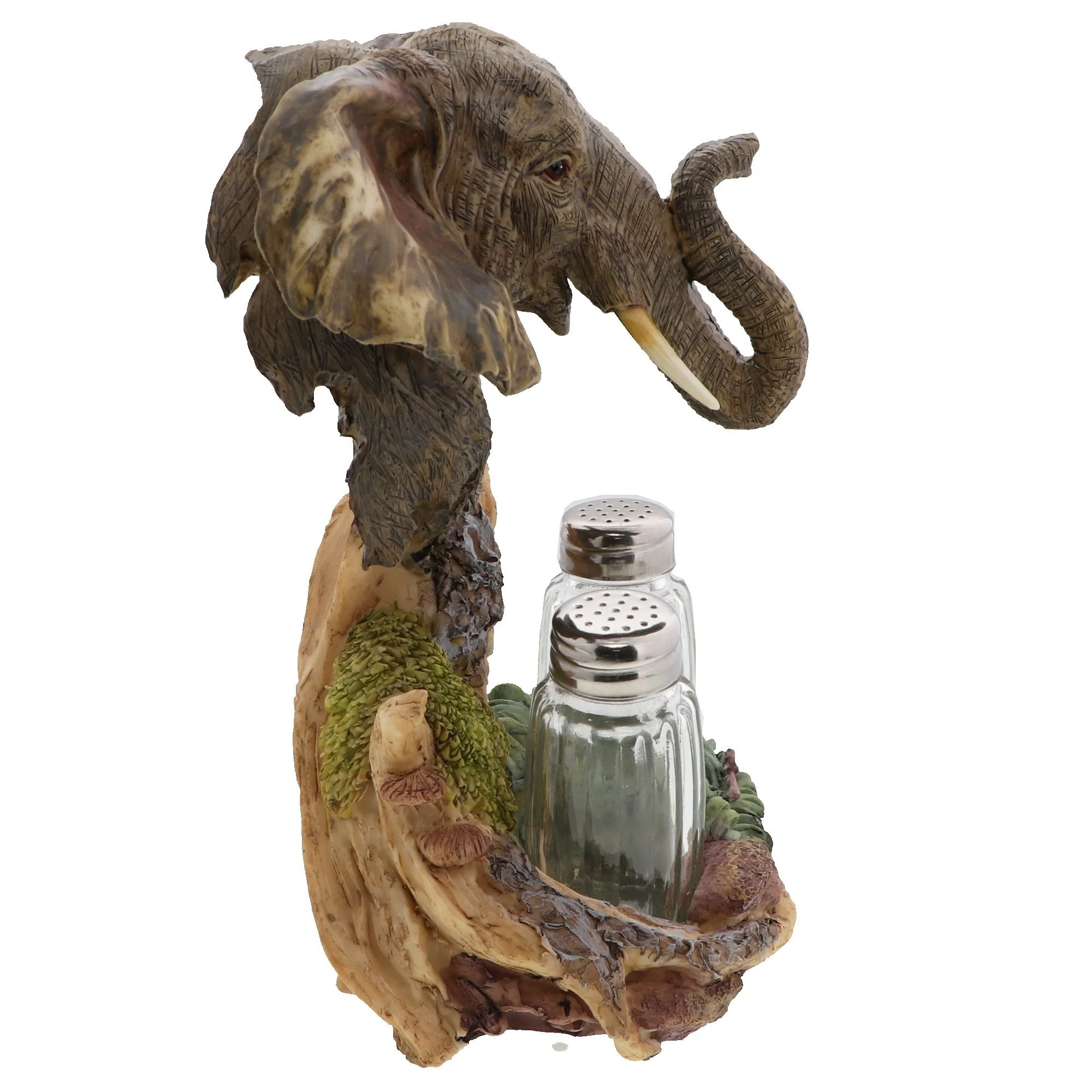 Polyresin Elephant Salt & Pepper Holder - Image 3