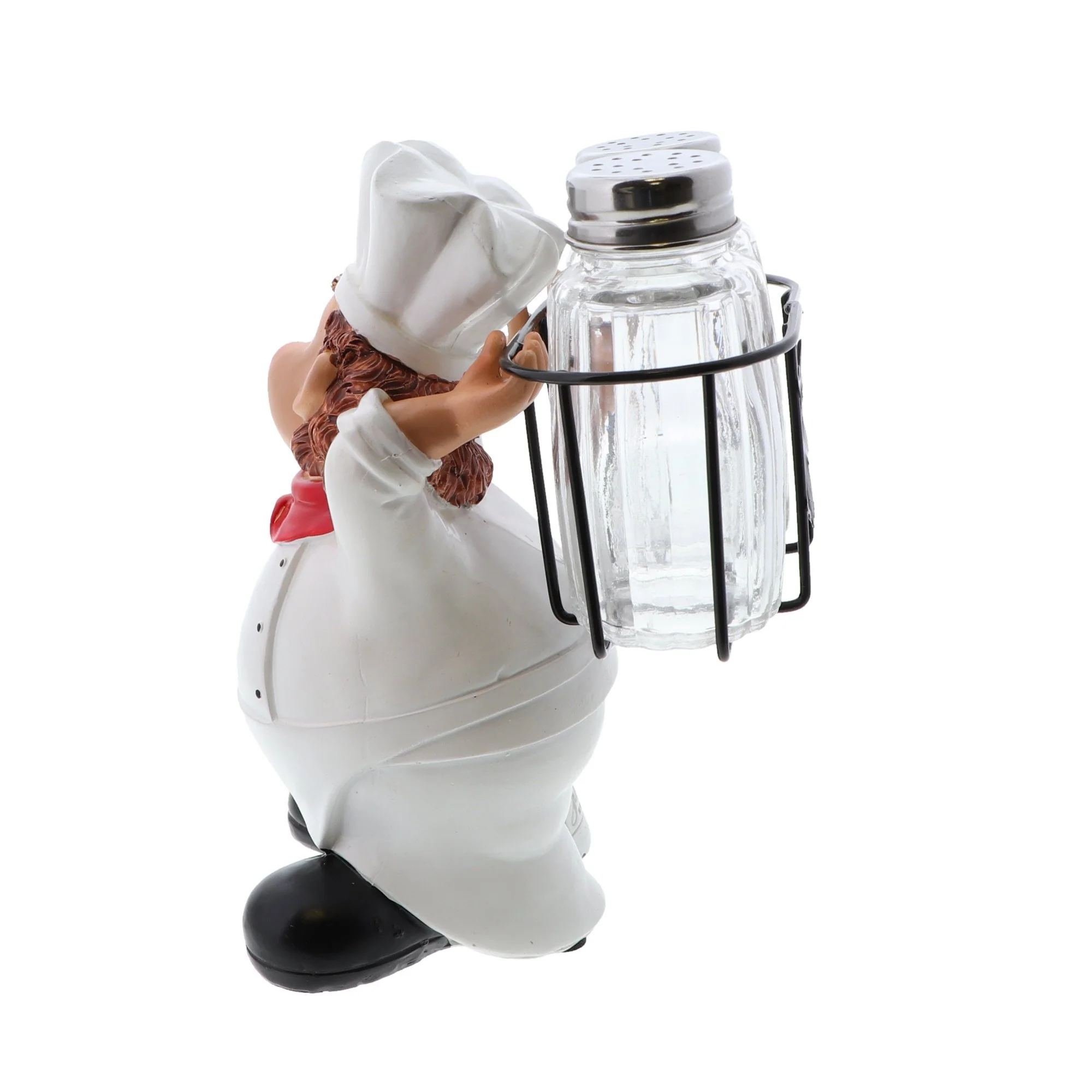 Polyresin Fat Chef Salt & Pepper Holder - Image 5