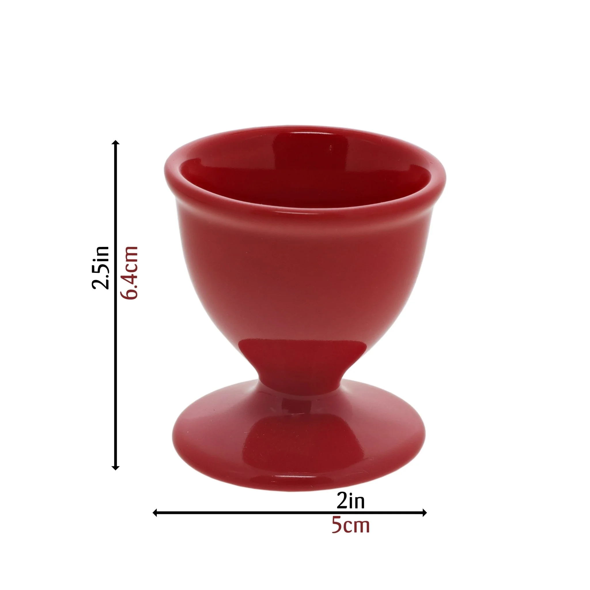 Red Ceramic Egg Cups - Image 5