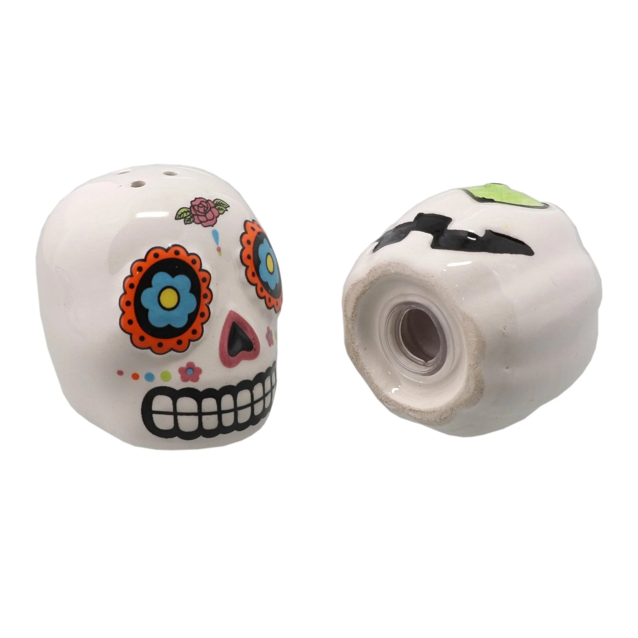 Halloween Table Decor Skull and Pumpkin Salt & Pepper Shakers - Image 7