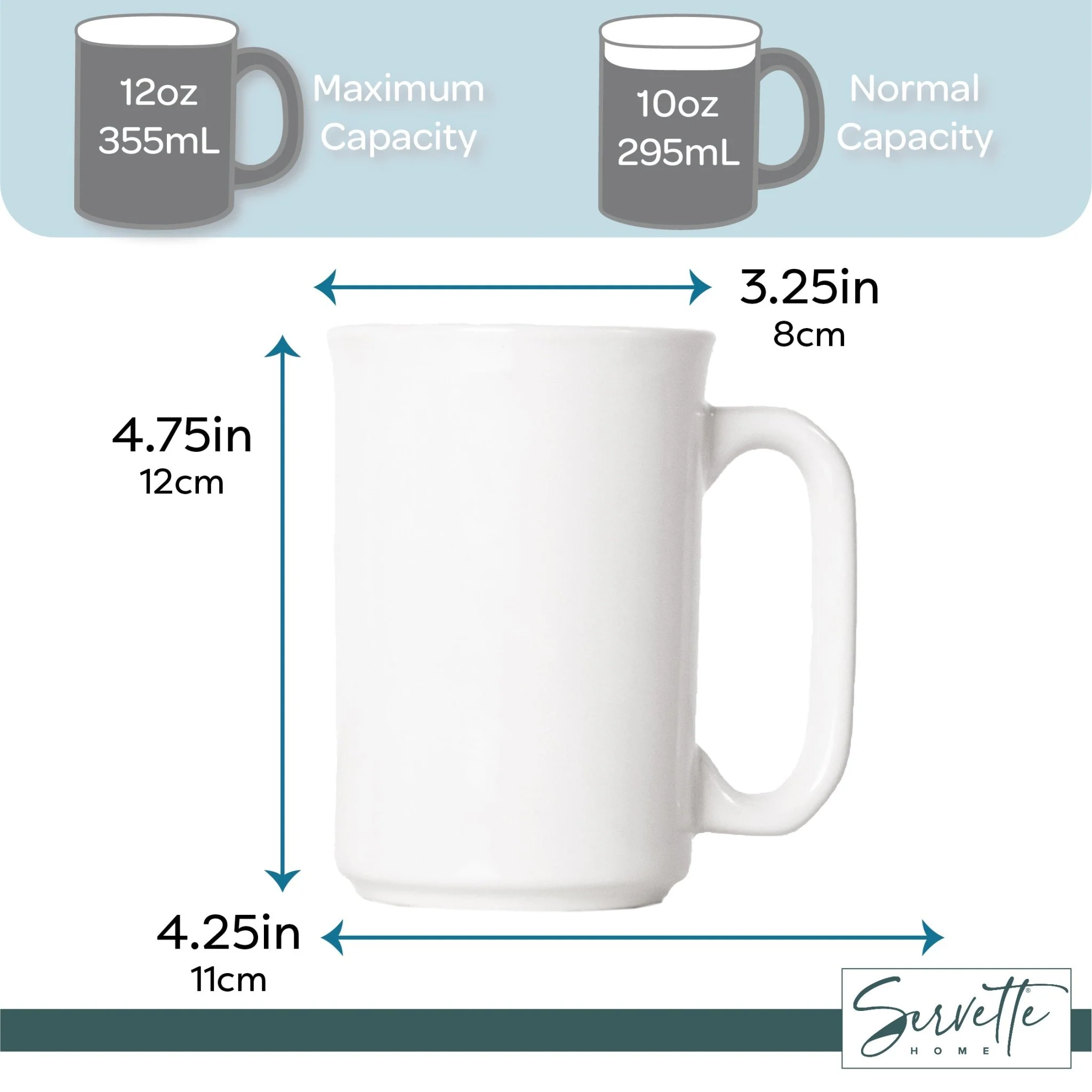 Small White Ceramic Coffee Mug - Image 6