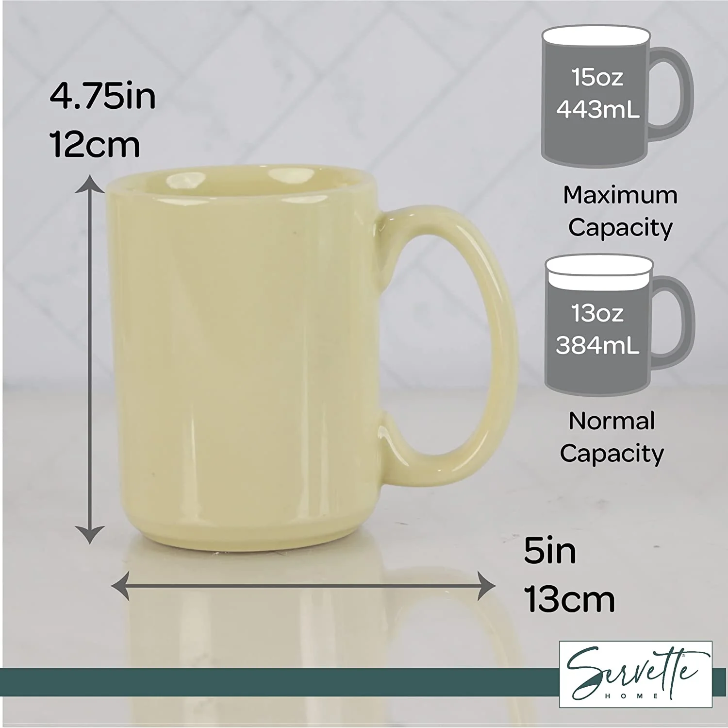 Almond Ceramic Coffee Mugs - Image 5