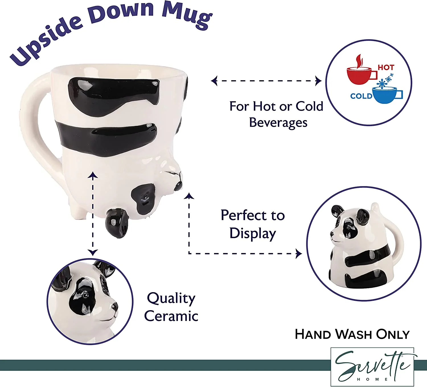 Upside Down Panda Coffee Mug - Image 4